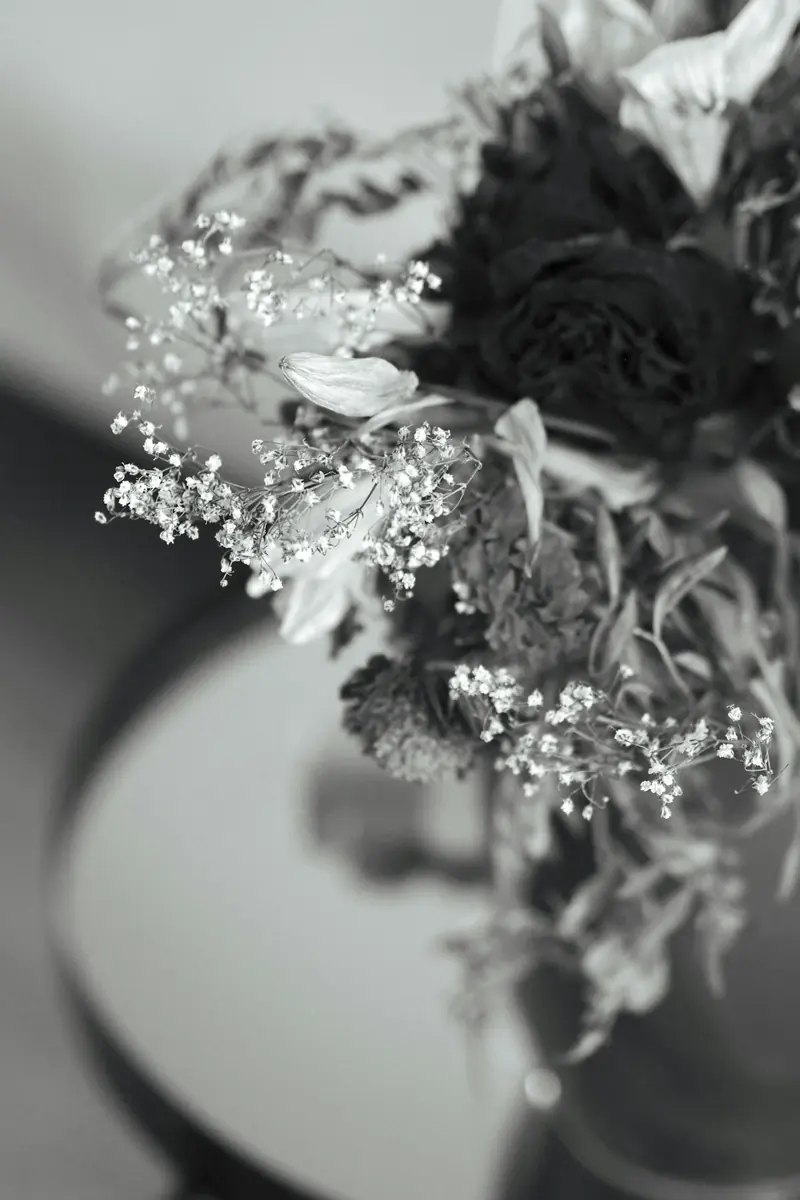 A bouquet with baby's breath