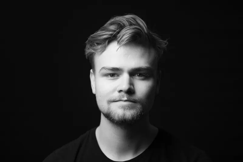 A young man with a fresh haircut